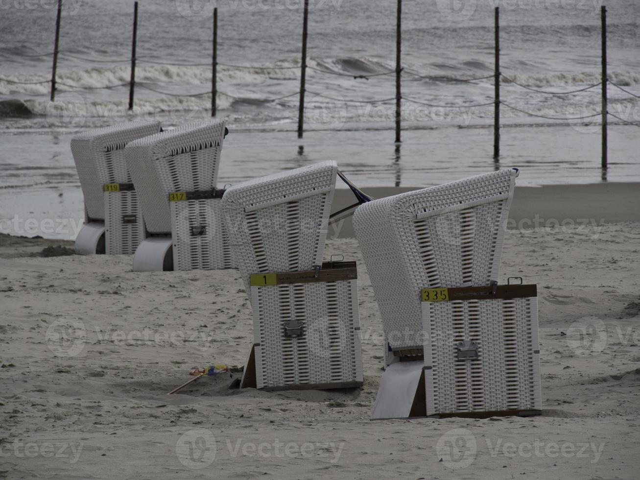 wangerooge island in the north sea photo