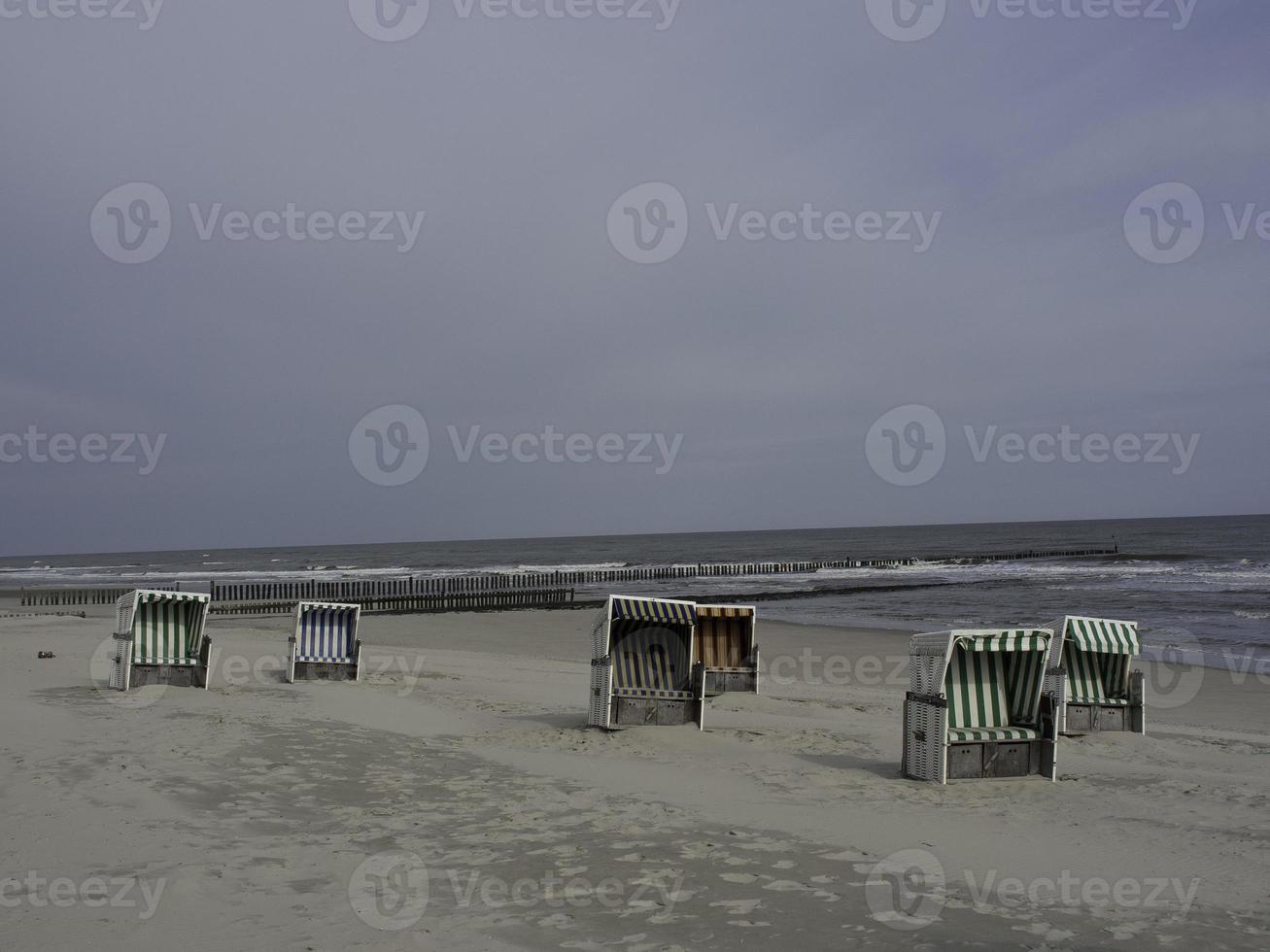 wangerooge island in the north sea photo