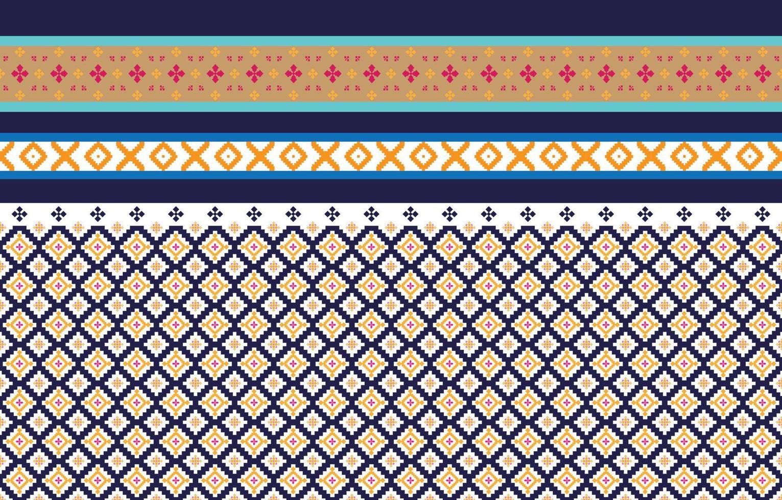 Abstract geometric and tribal patterns, usage design local fabric patterns, Design inspired by indigenous tribes. geometric Vector illustration