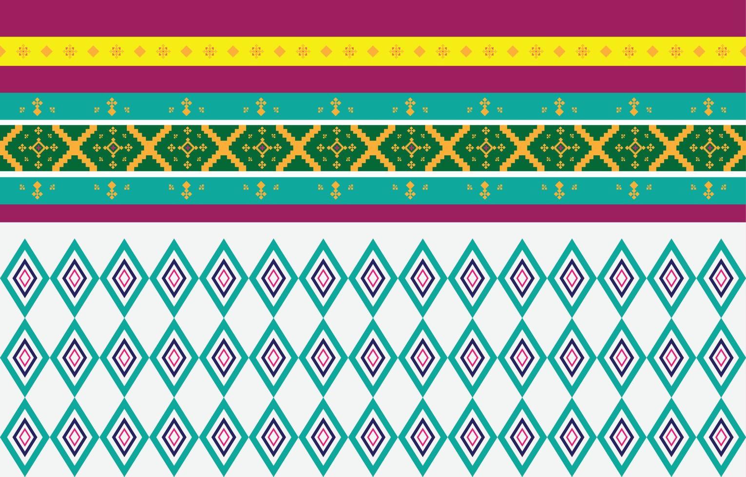 Abstract geometric and tribal patterns, usage design local fabric patterns, Design inspired by indigenous tribes. geometric Vector illustration