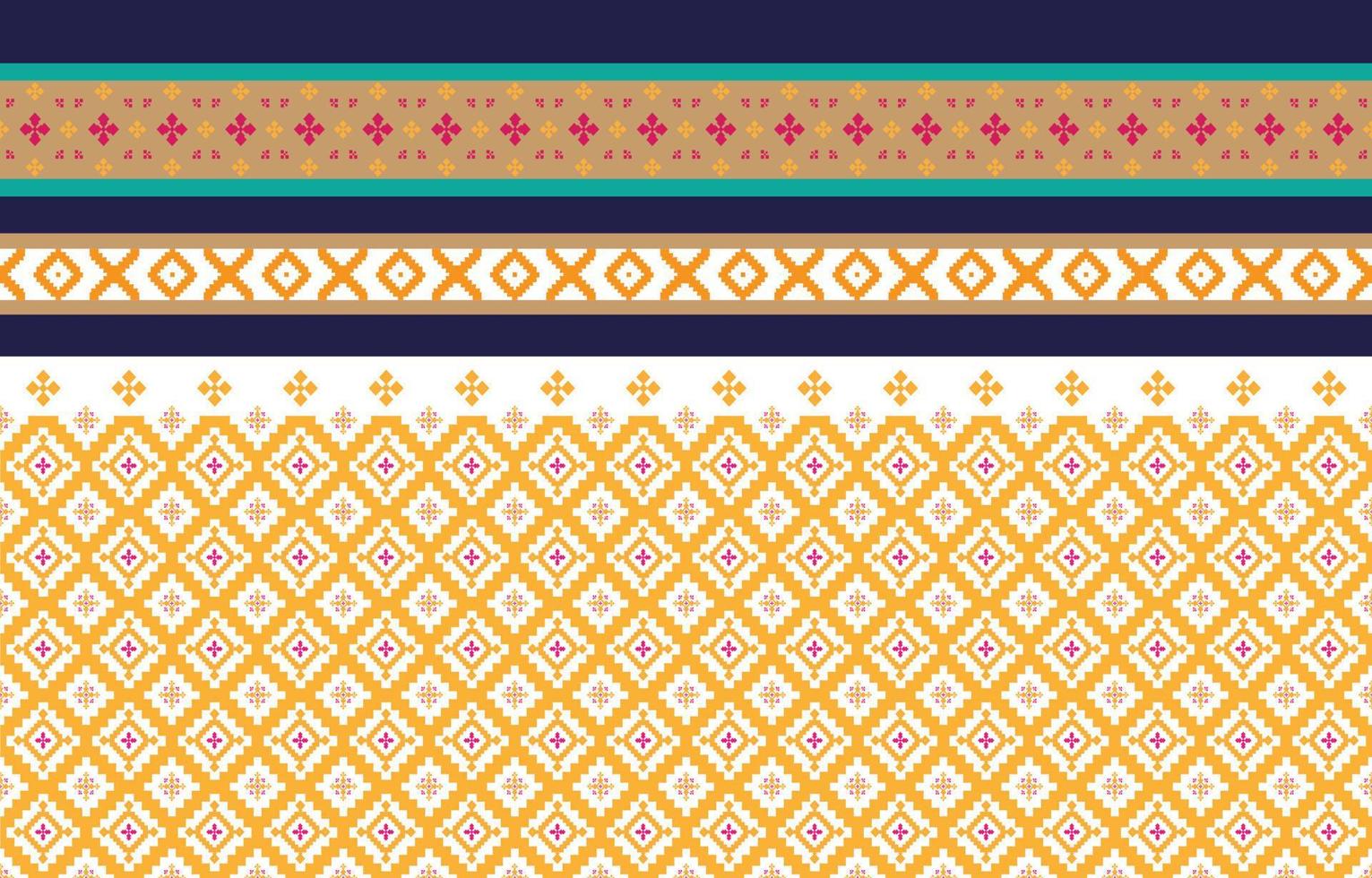 Abstract geometric and tribal patterns, usage design local fabric patterns, Design inspired by indigenous tribes. geometric Vector illustration