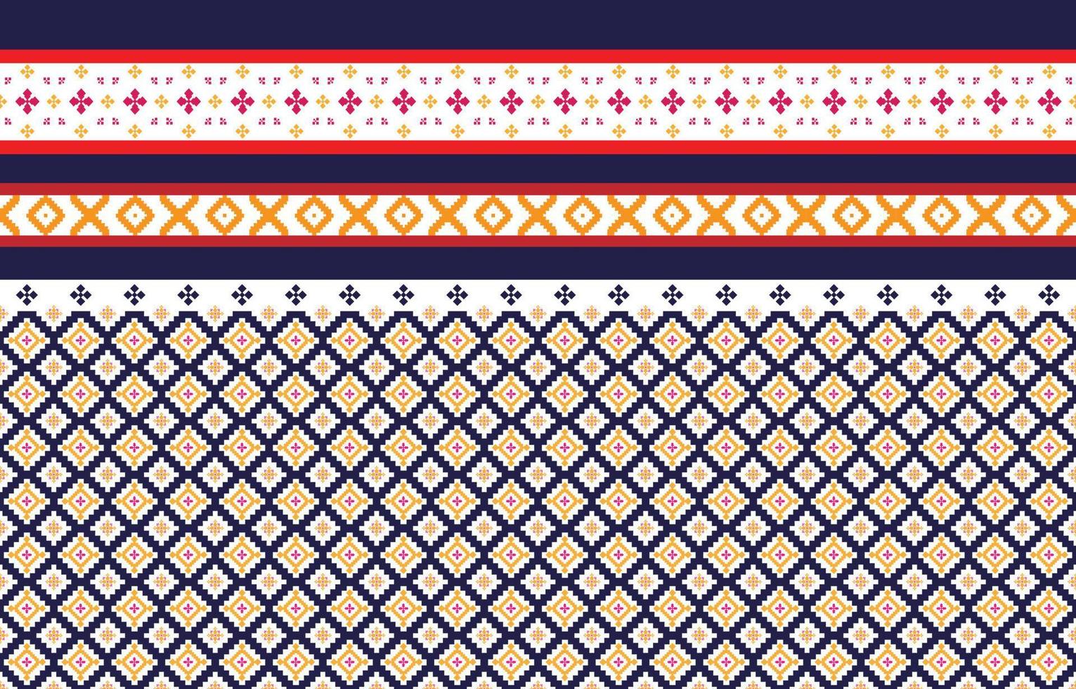 Abstract geometric and tribal patterns, usage design local fabric patterns, Design inspired by indigenous tribes. geometric Vector illustration
