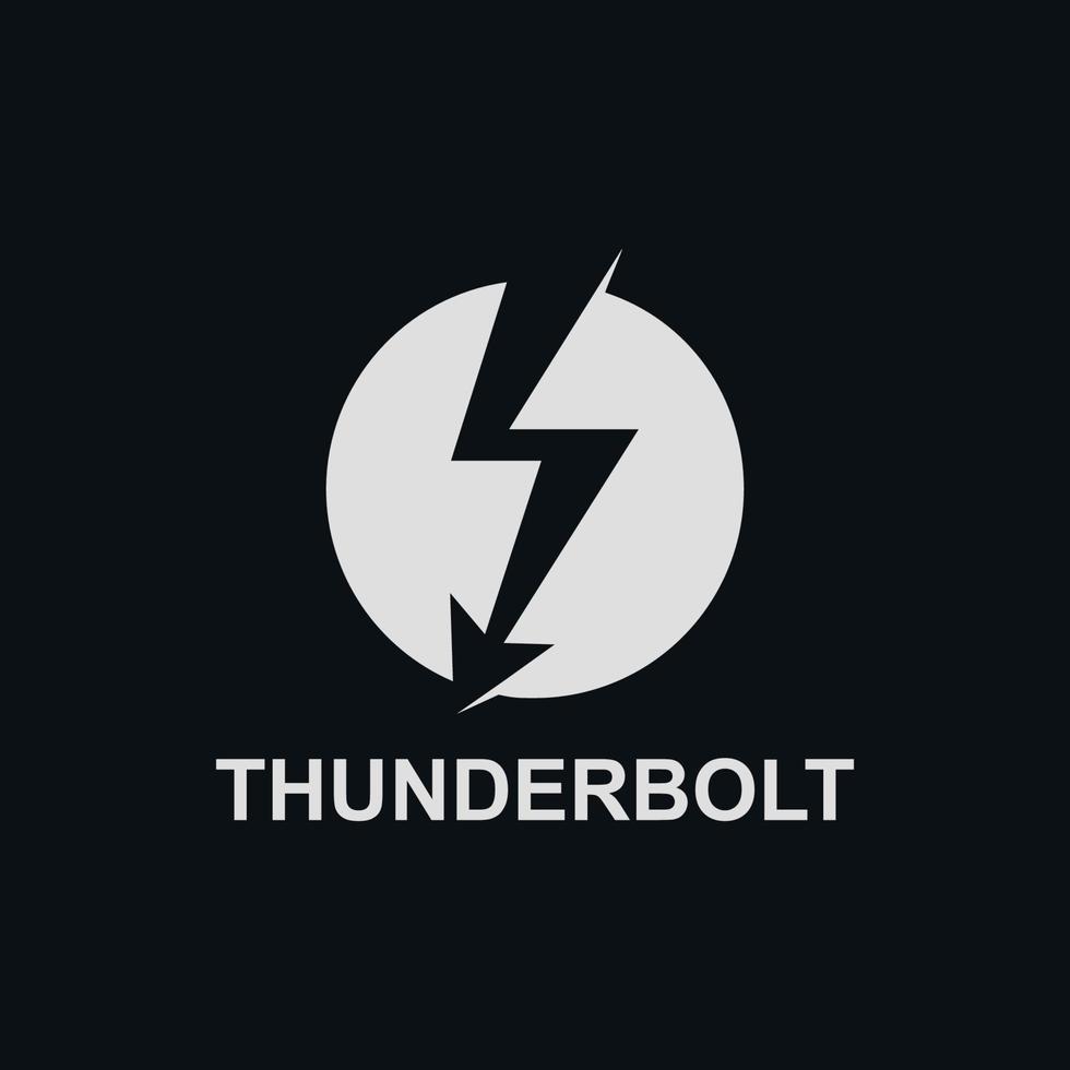 energy and lightning logo design vector