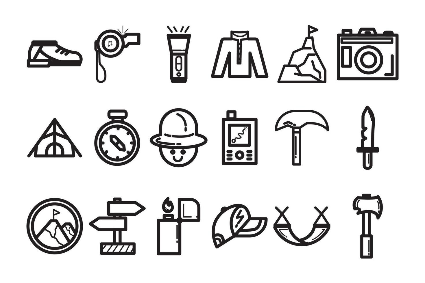 set travel icon. vector