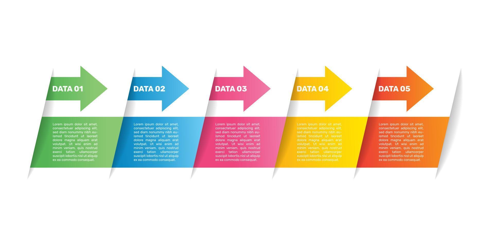 concepto creativo para infografía con piezas de opciones de 5 pasos. - vectores. vector