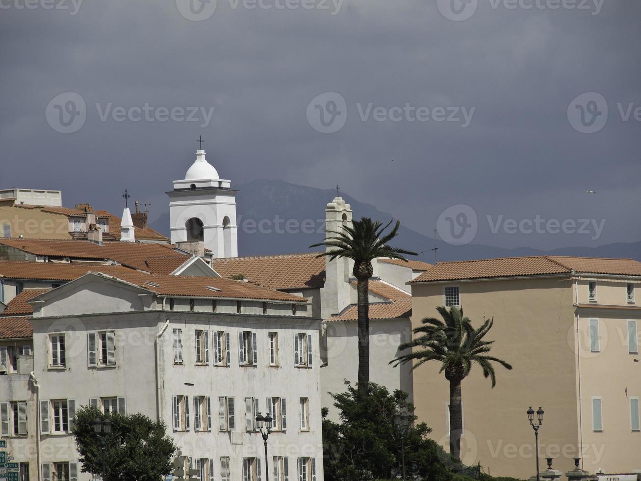 ajaccio on corsica island photo