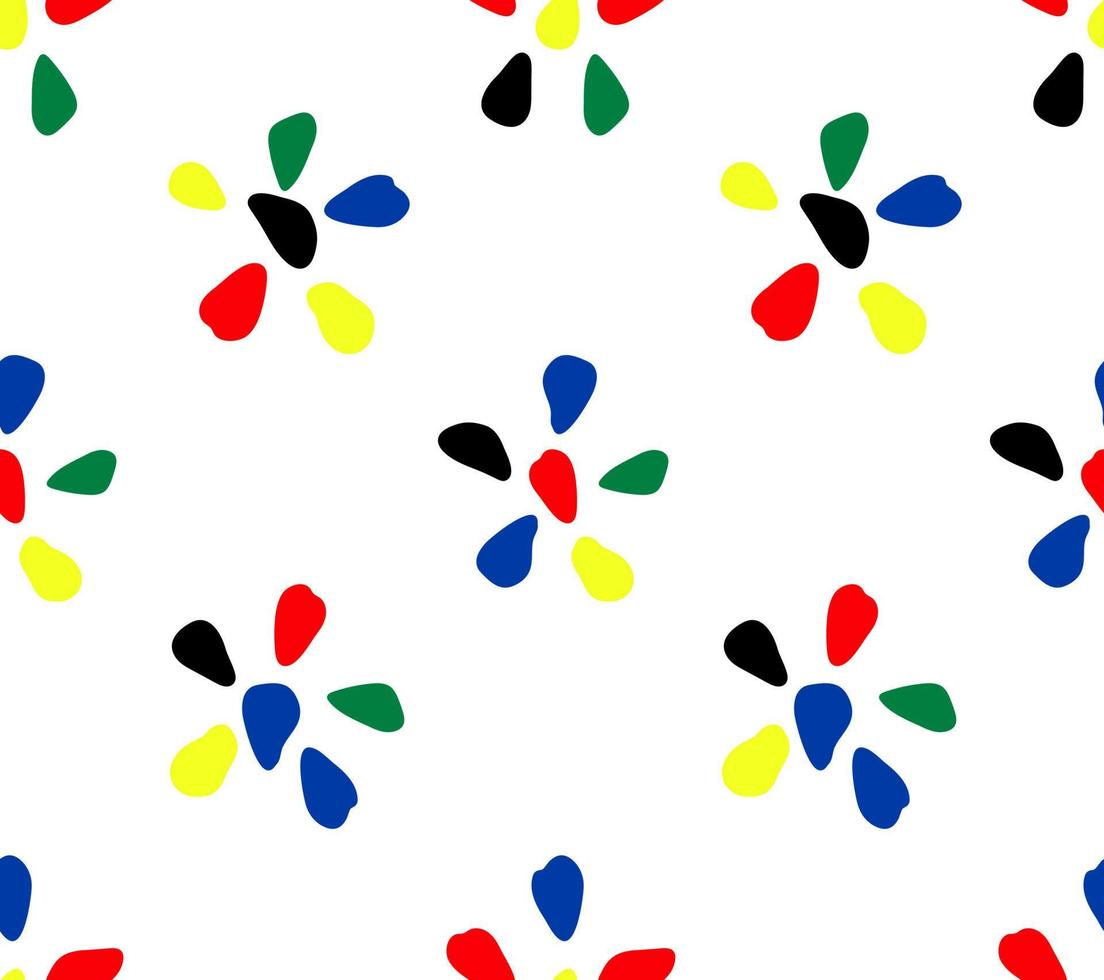 fondo abstracto brillante. patrones sin fisuras florales. vector