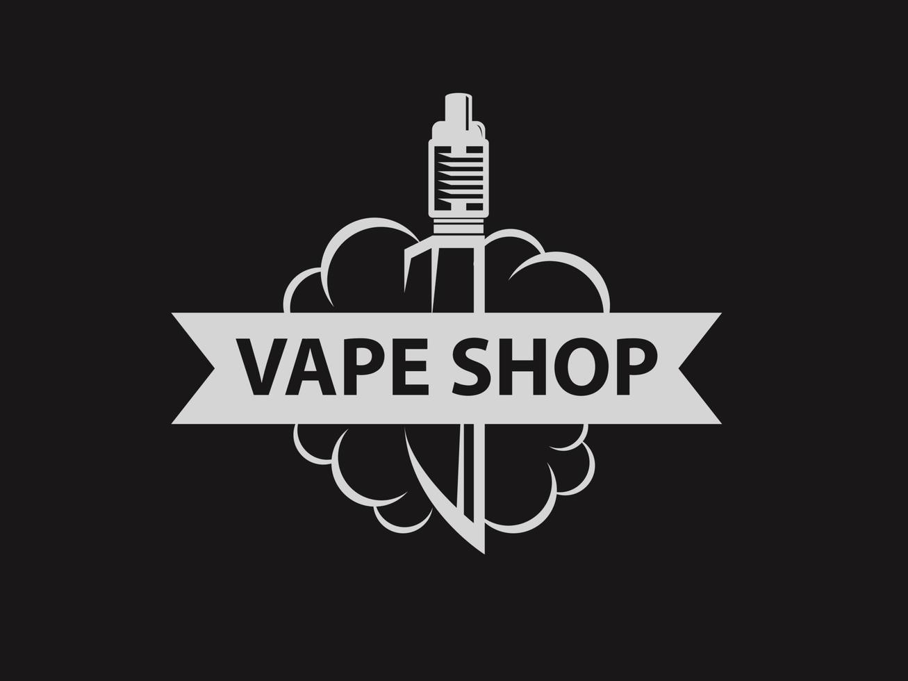 vape shop logo vector