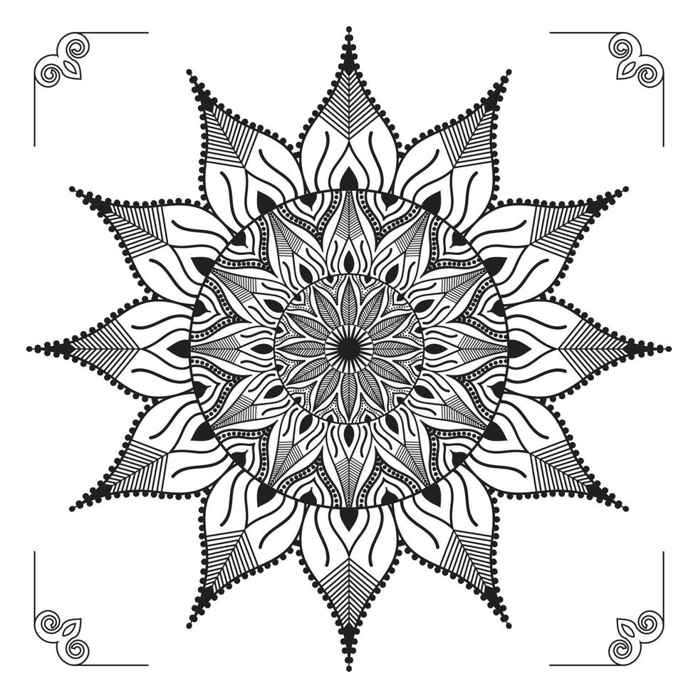 Creative, Modern, Abstract and Professional Luxury Ornamental Mandala Background Design or Pattern Design Vector