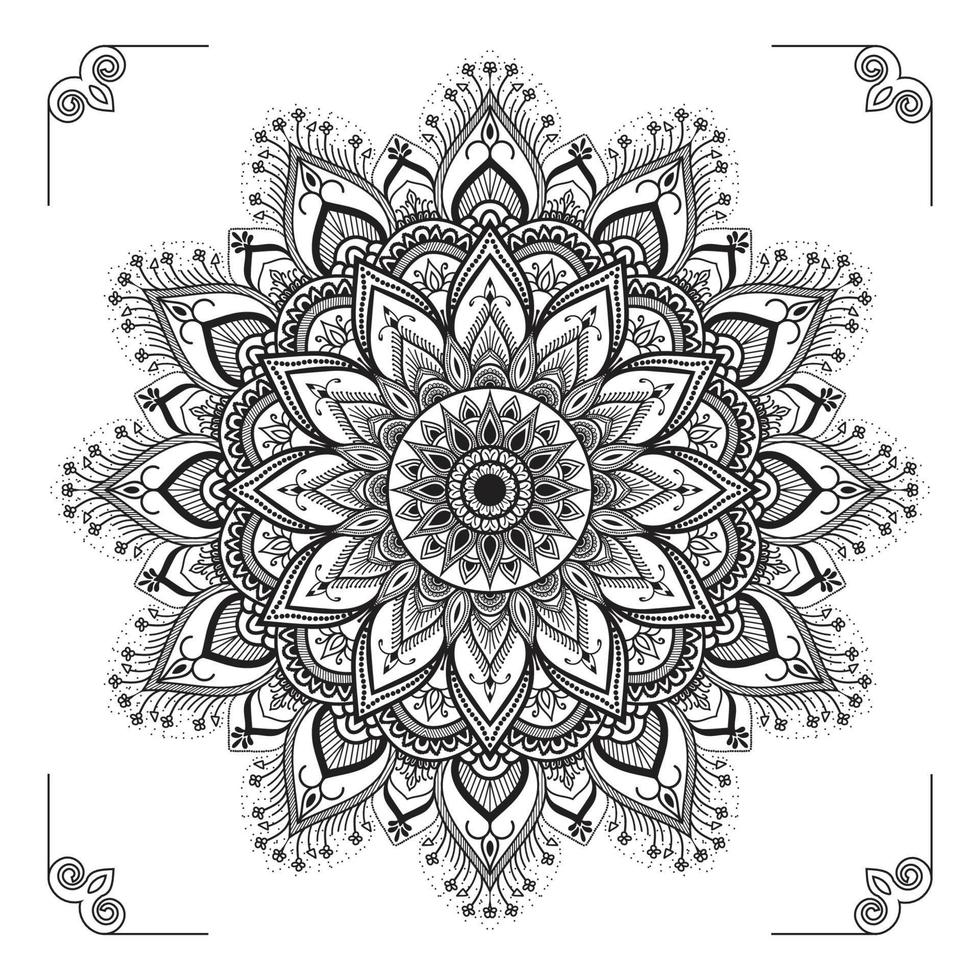 Creative, Modern, Abstract and Professional Luxury Ornamental Mandala Background Design or Pattern Design Vector