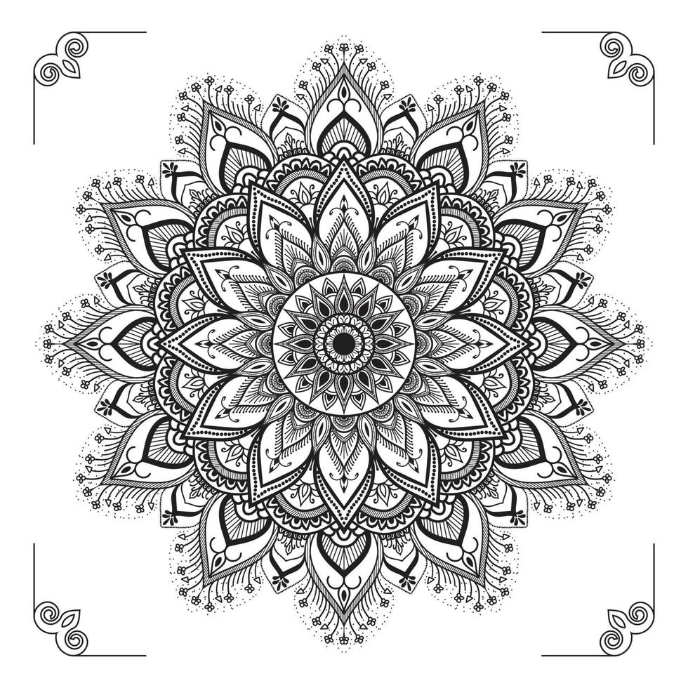 diseño de fondo de mandala ornamental de lujo creativo, moderno, abstracto y profesional o vector de diseño de patrón