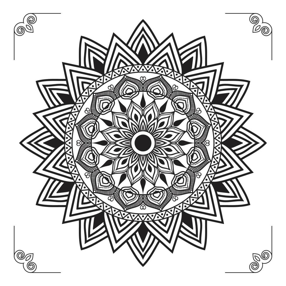 diseño de fondo de mandala ornamental de lujo creativo, moderno, abstracto y profesional o vector de diseño de patrón