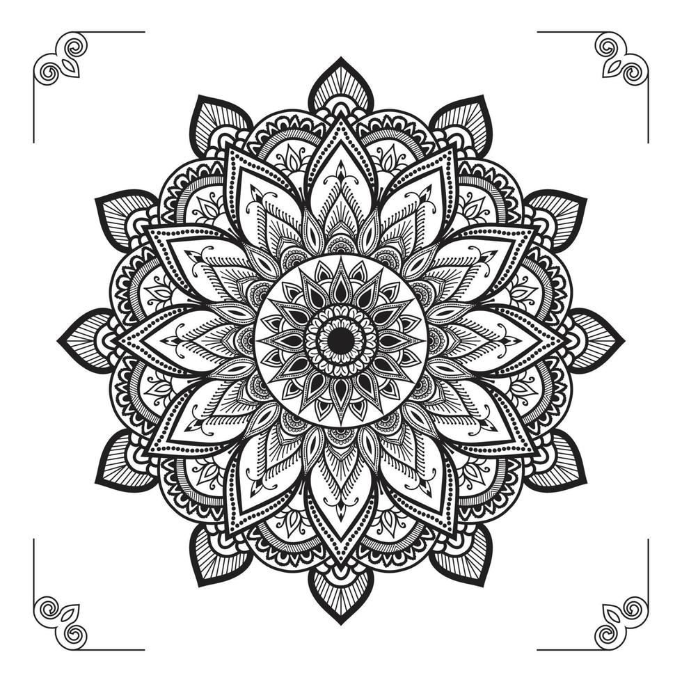 diseño de fondo de mandala ornamental de lujo creativo, moderno, abstracto y profesional o vector de diseño de patrón