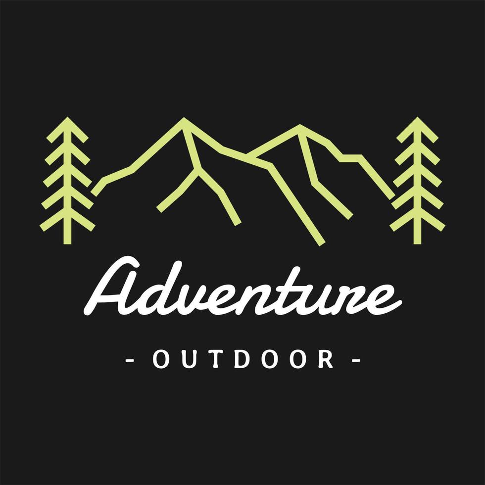 Monoline logo design concept vector