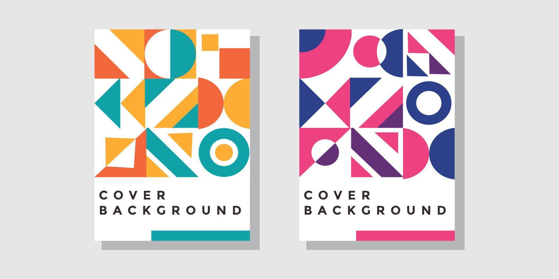 Abstract memphis design layout vector