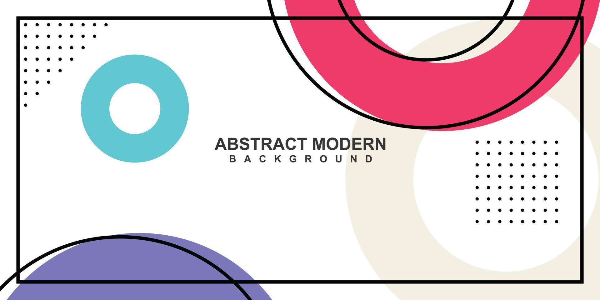 Memphis bauhaus template layout vector