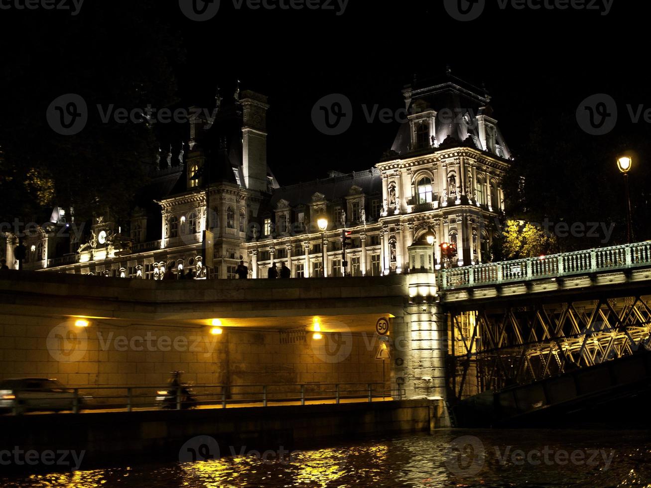 París de noche foto