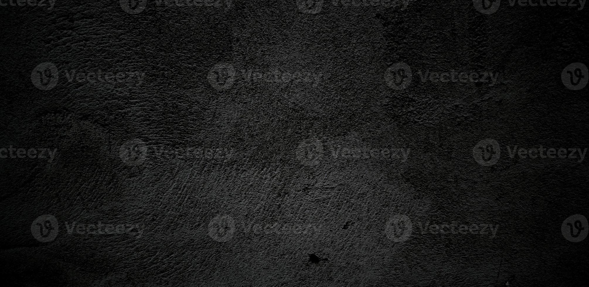 Scary wall Black stone concrete texture background, Dark grey black horror cement texture for background photo