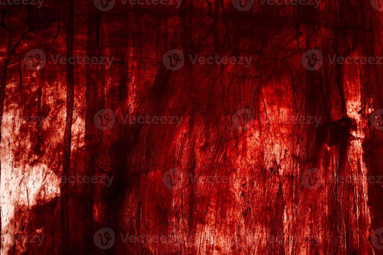 Red background, Scary bloody wall. white wall with blood splatter for halloween background. photo