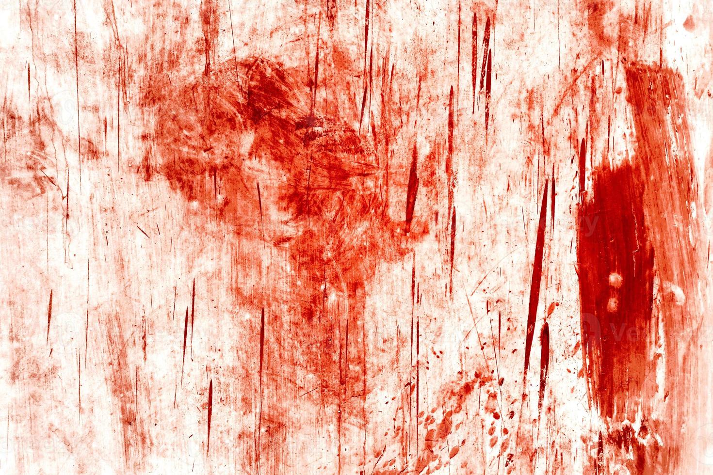 Red background, Scary bloody wall. white wall with blood splatter for halloween background. photo