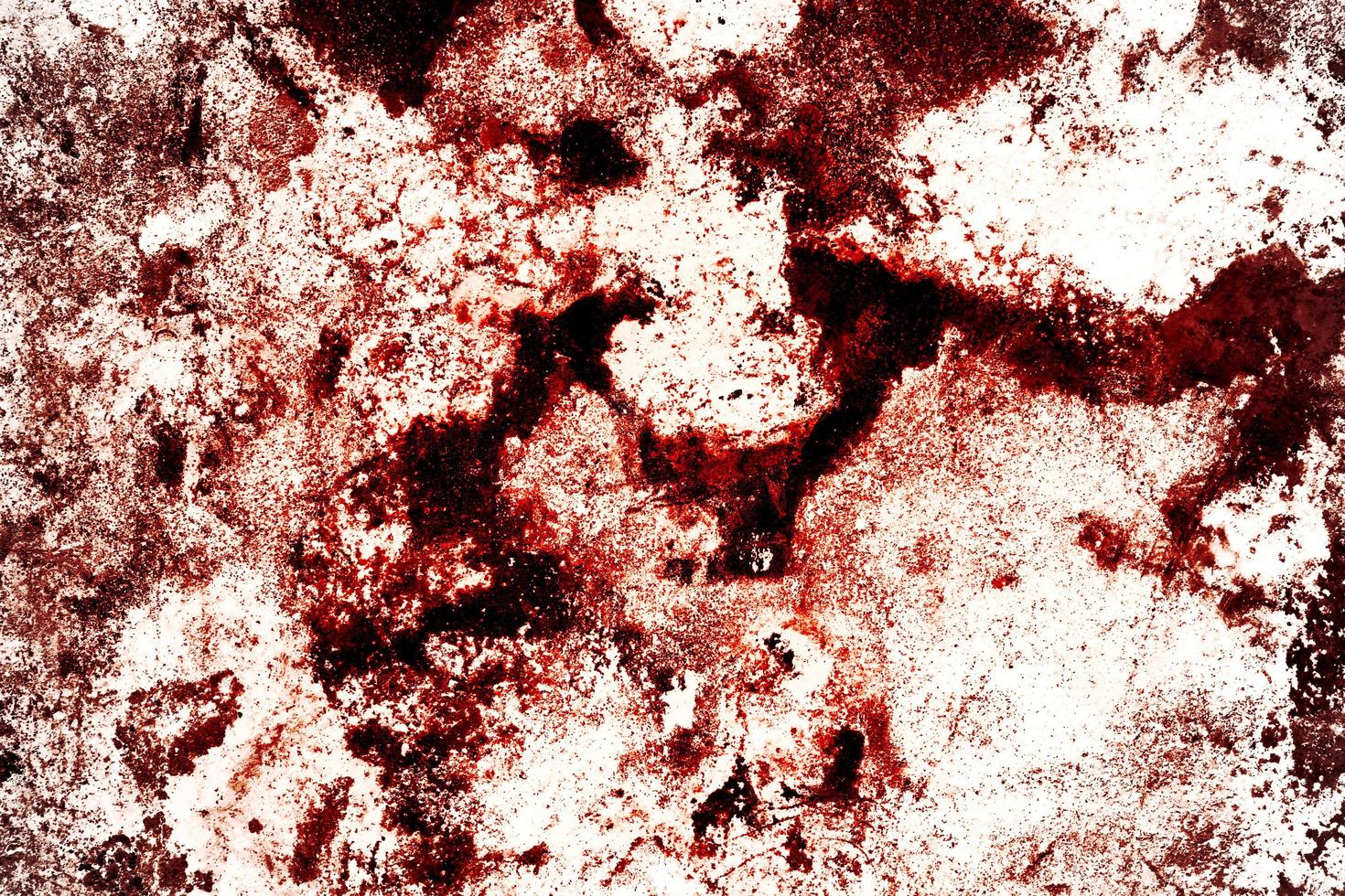 Scary bloody wall. white wall with blood splatter for halloween background. photo