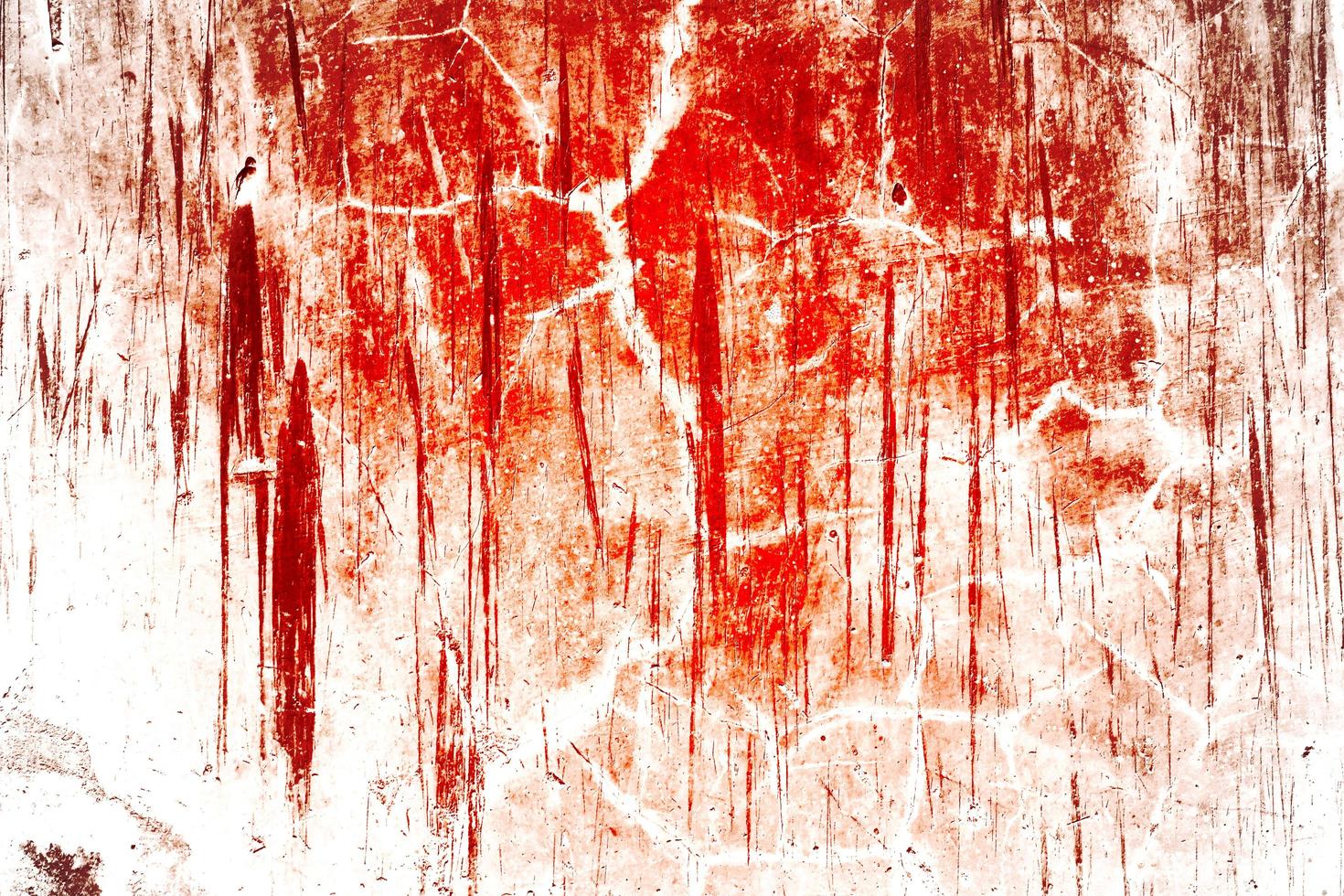 Scary bloody wall. white wall with blood splatter for halloween background. photo