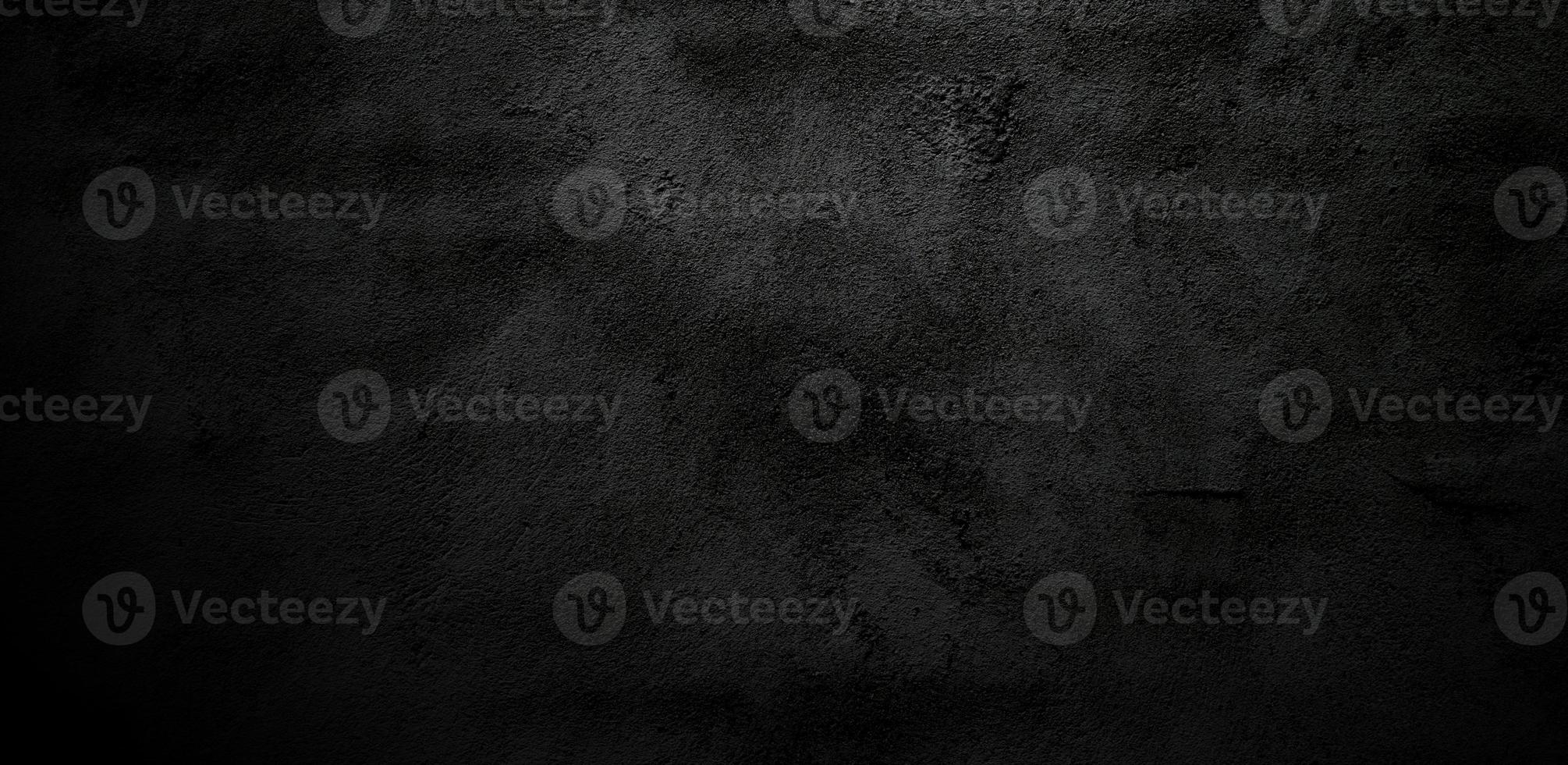Scary wall Black stone concrete texture background, Dark grey black horror cement texture for background photo