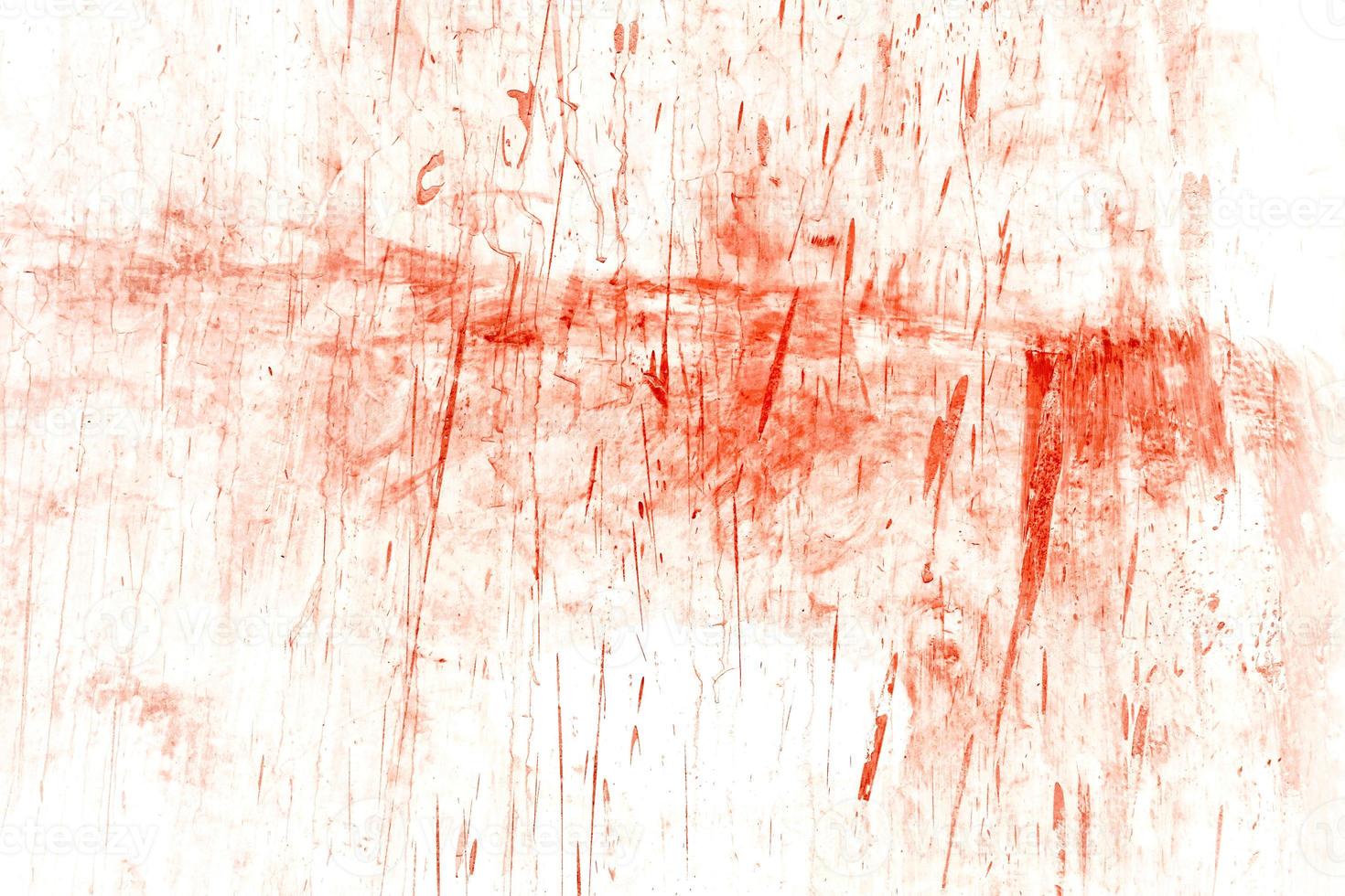 Red background, Scary bloody wall. white wall with blood splatter for halloween background. photo