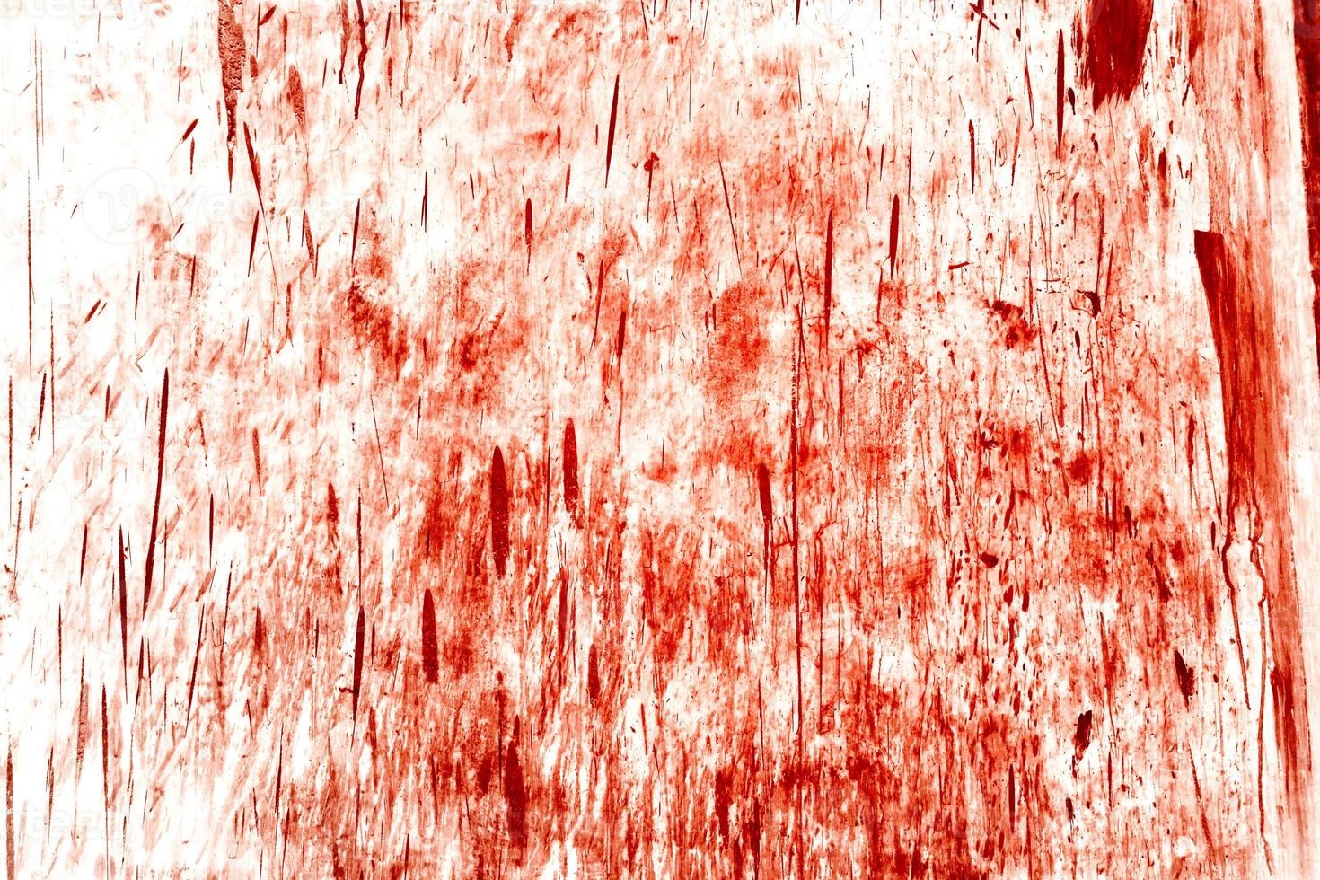 Red background, Scary bloody wall. white wall with blood splatter for halloween background. photo