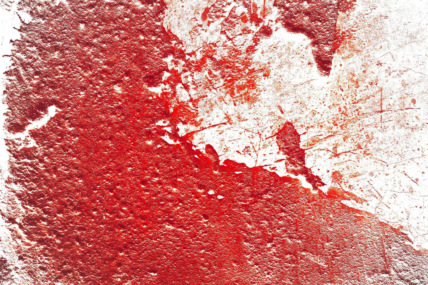 Red Background. Scary bloody wall. white wall with blood splatter for halloween background. photo