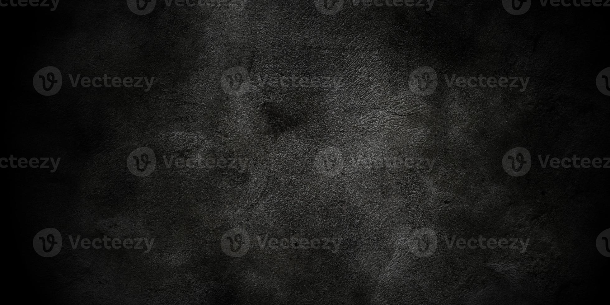 Scary wall Black stone concrete texture background, Dark grey black horror cement texture for background photo