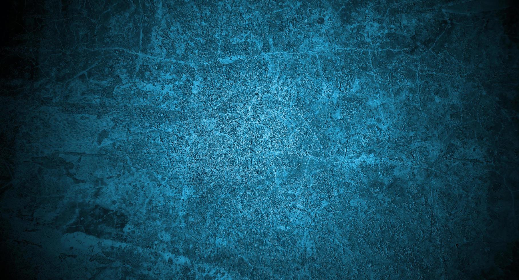 Blue concrete scary for background. Dark blue wall halloween background concept. Horror cement texture photo