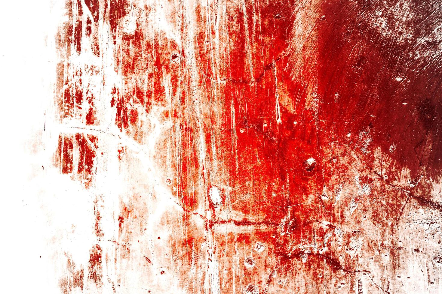 Scary bloody wall. white wall with blood splatter for halloween background. photo