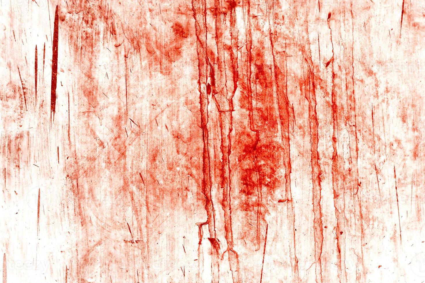 Red background, Scary bloody wall. white wall with blood splatter for halloween background. photo