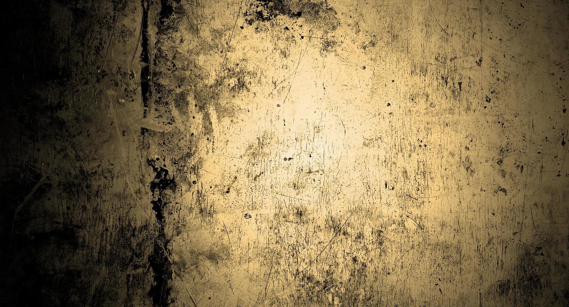 Dark yellow concrete scary for background. Yellow wall halloween background concept. Horror cement texture photo