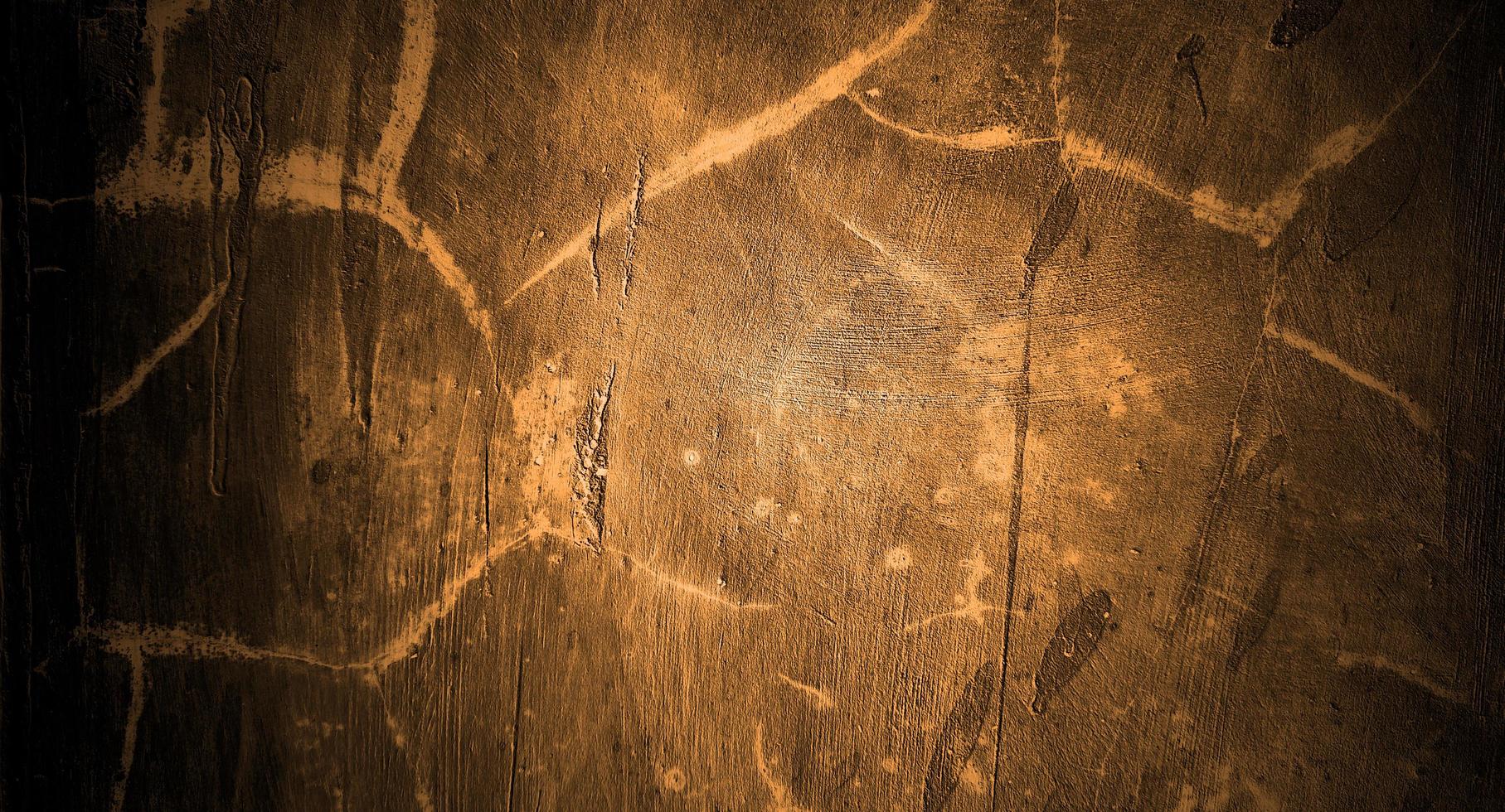 Dark yellow concrete scary for background. Yellow wall halloween background concept. Horror cement texture photo