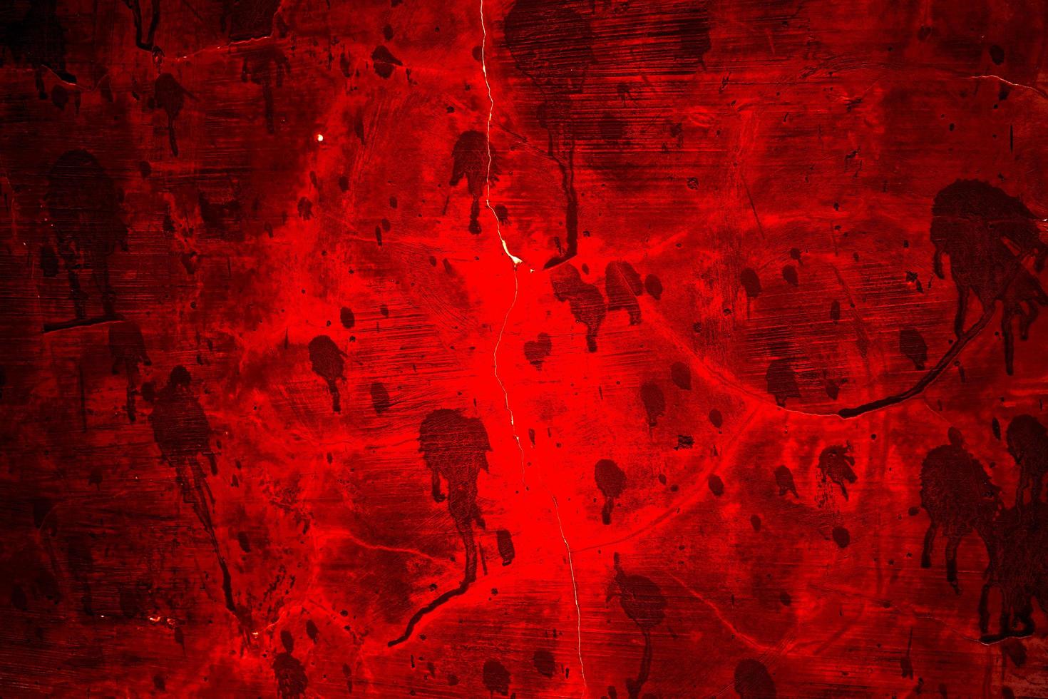 Red Background. Scary bloody wall. white wall with blood splatter for halloween background. photo