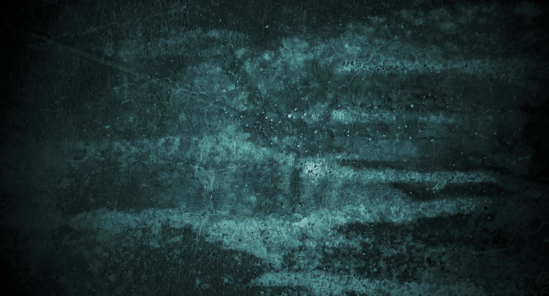 Blue concrete scary for background. Dark blue wall halloween background concept. Horror cement texture photo