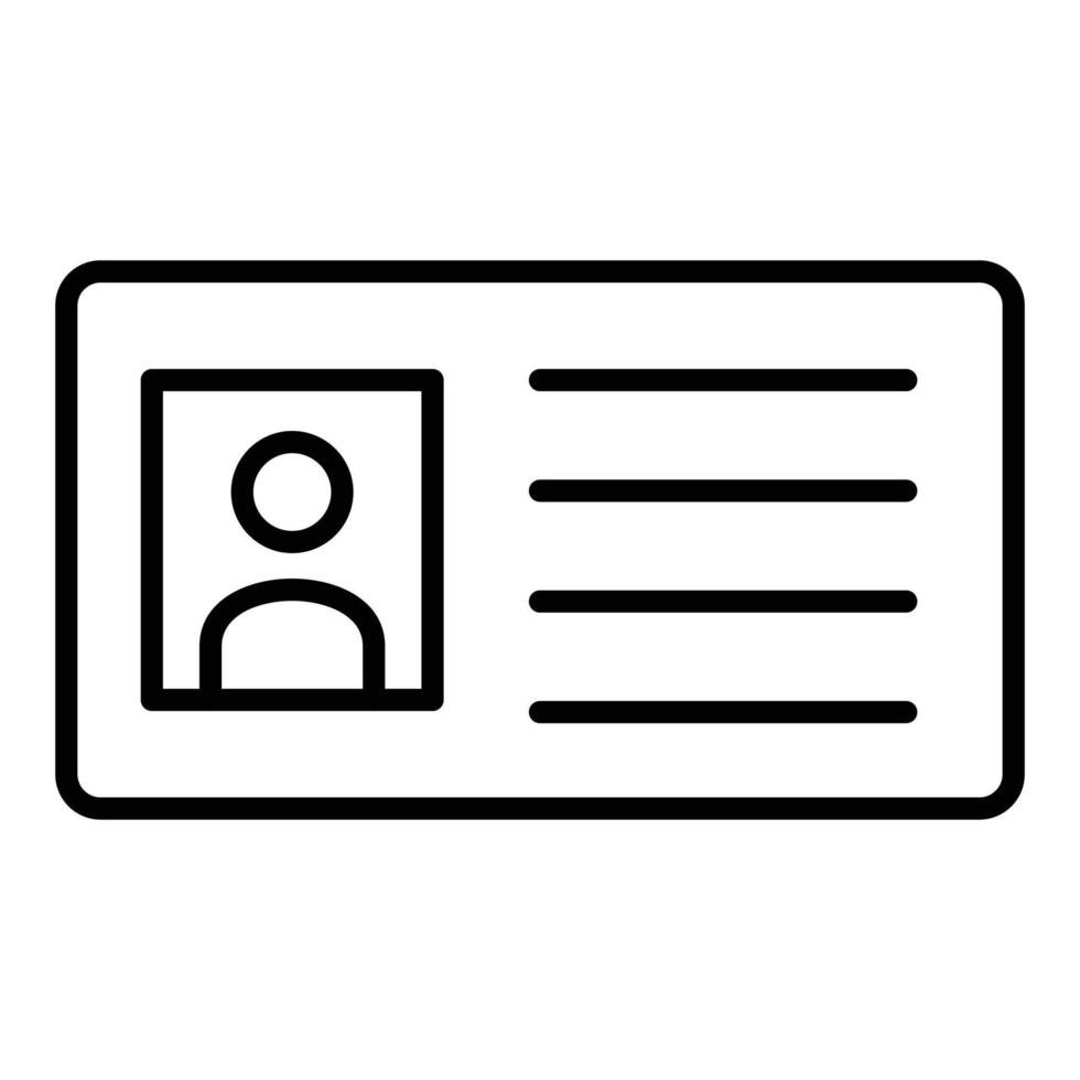 Library Card Icon Style vector