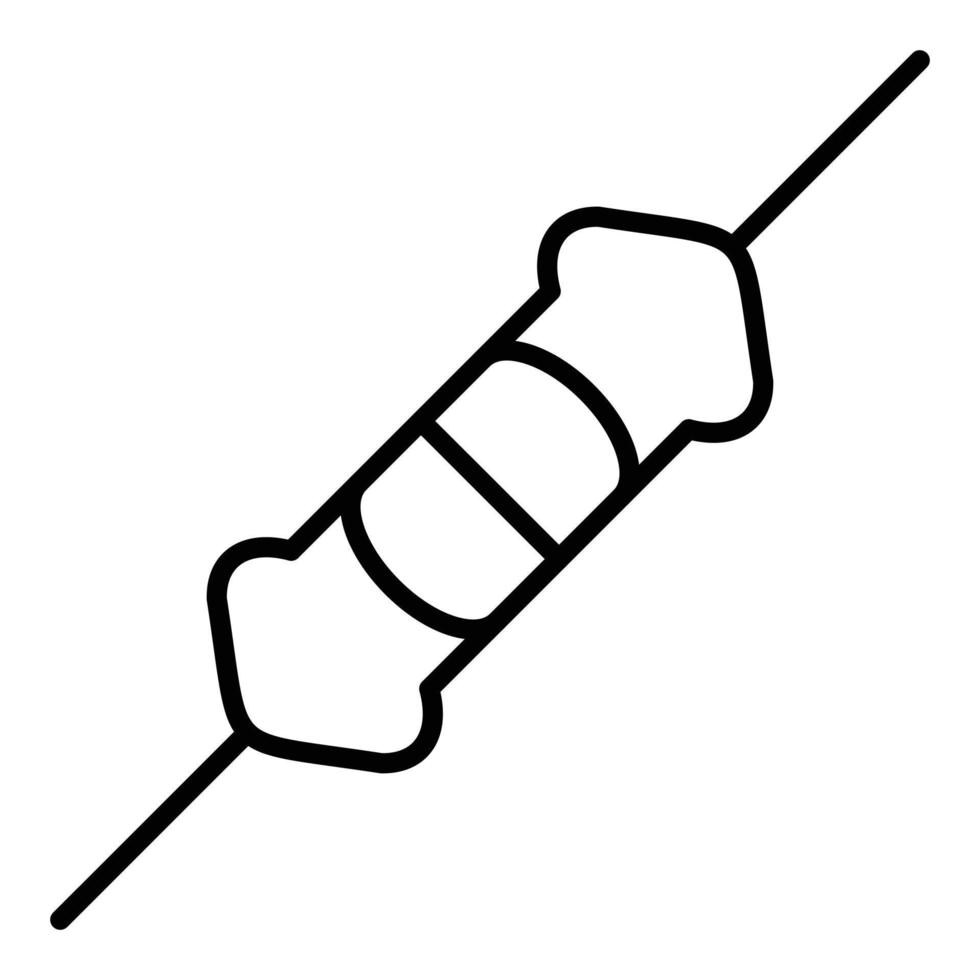 Resistor Icon Style vector