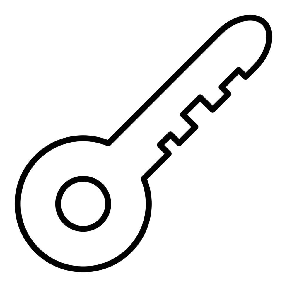 estilo de icono de llave vector