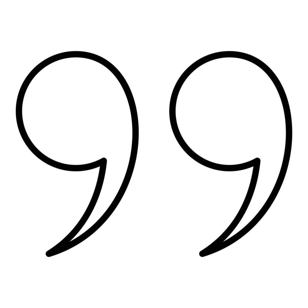 Quotes Icon Style vector