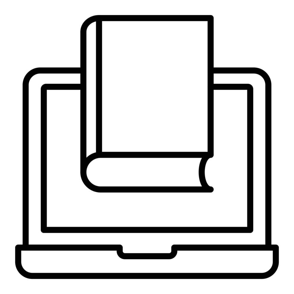 Online Library Icon Style vector