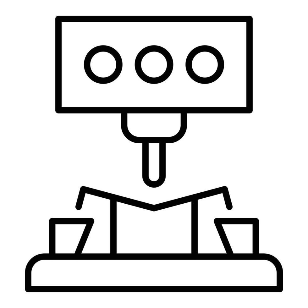 Bending Machine Icon Style vector