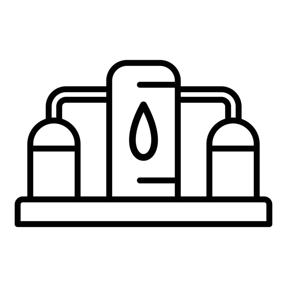 Gas Storage Icon Style vector