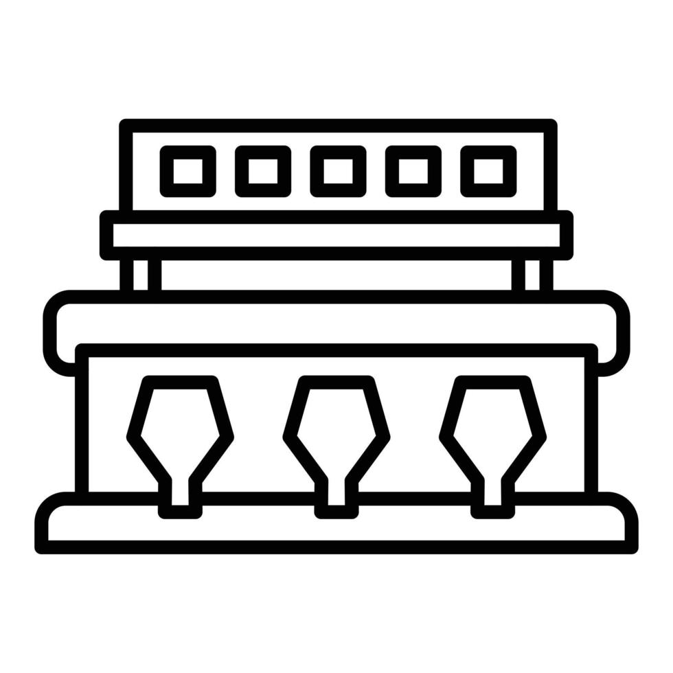Sorting Machine Icon Style vector