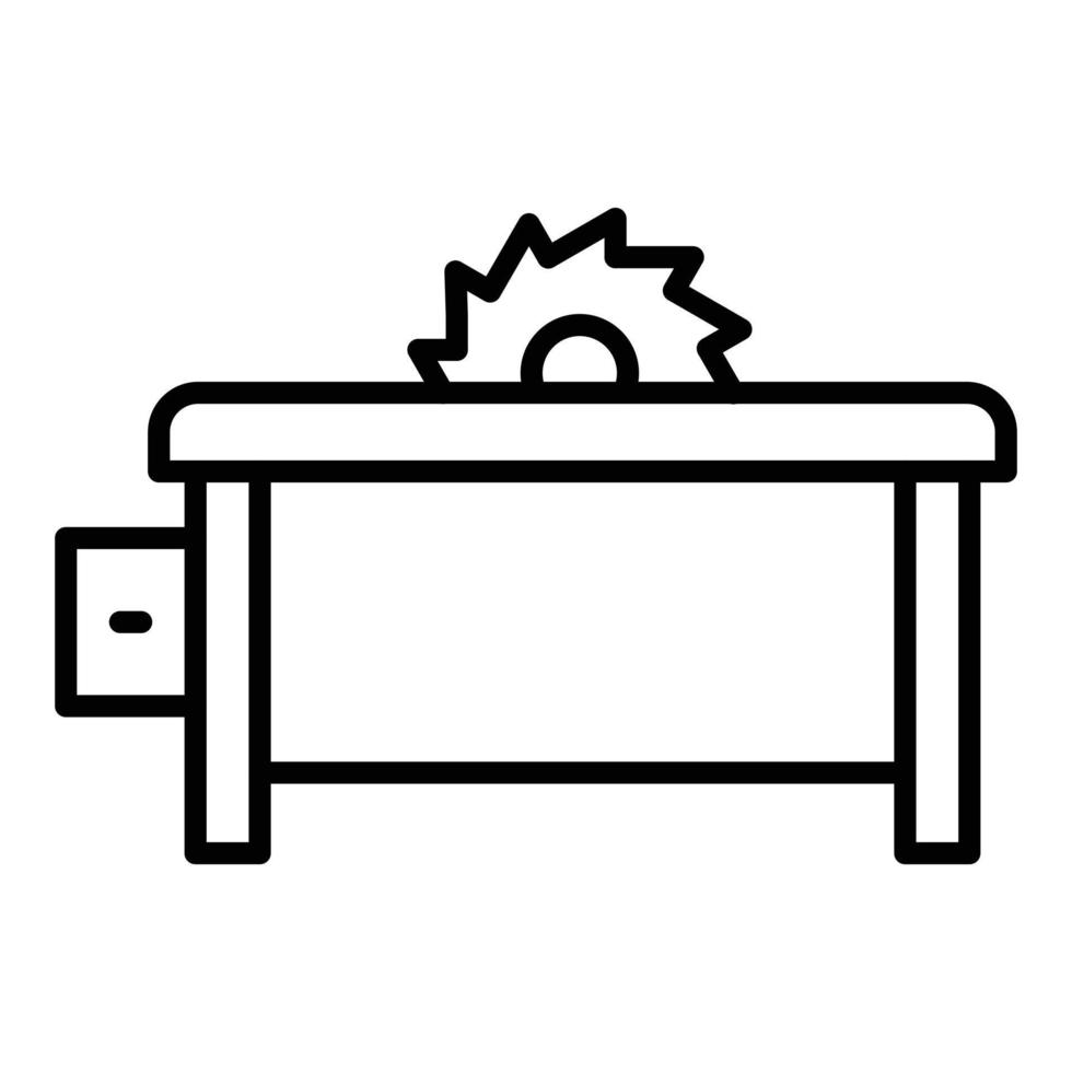 Table Saw Icon Style vector