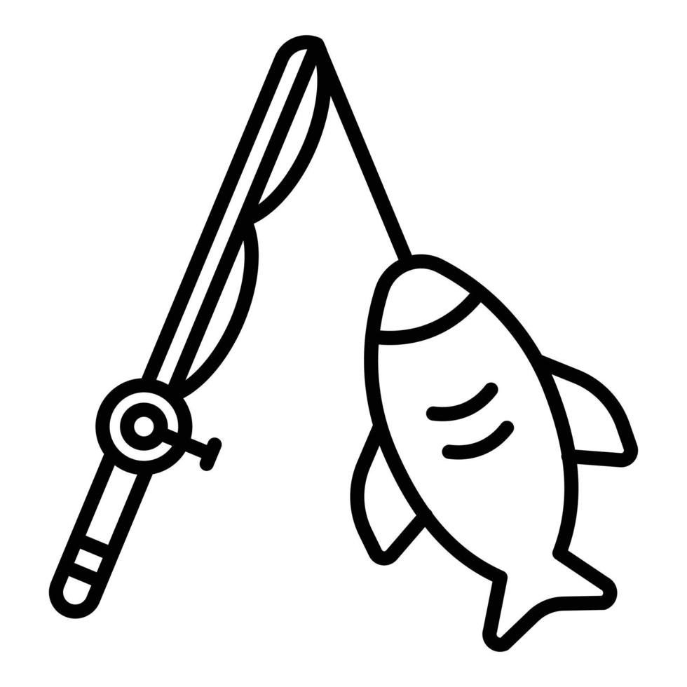 Big Game Fishing Icon Style vector