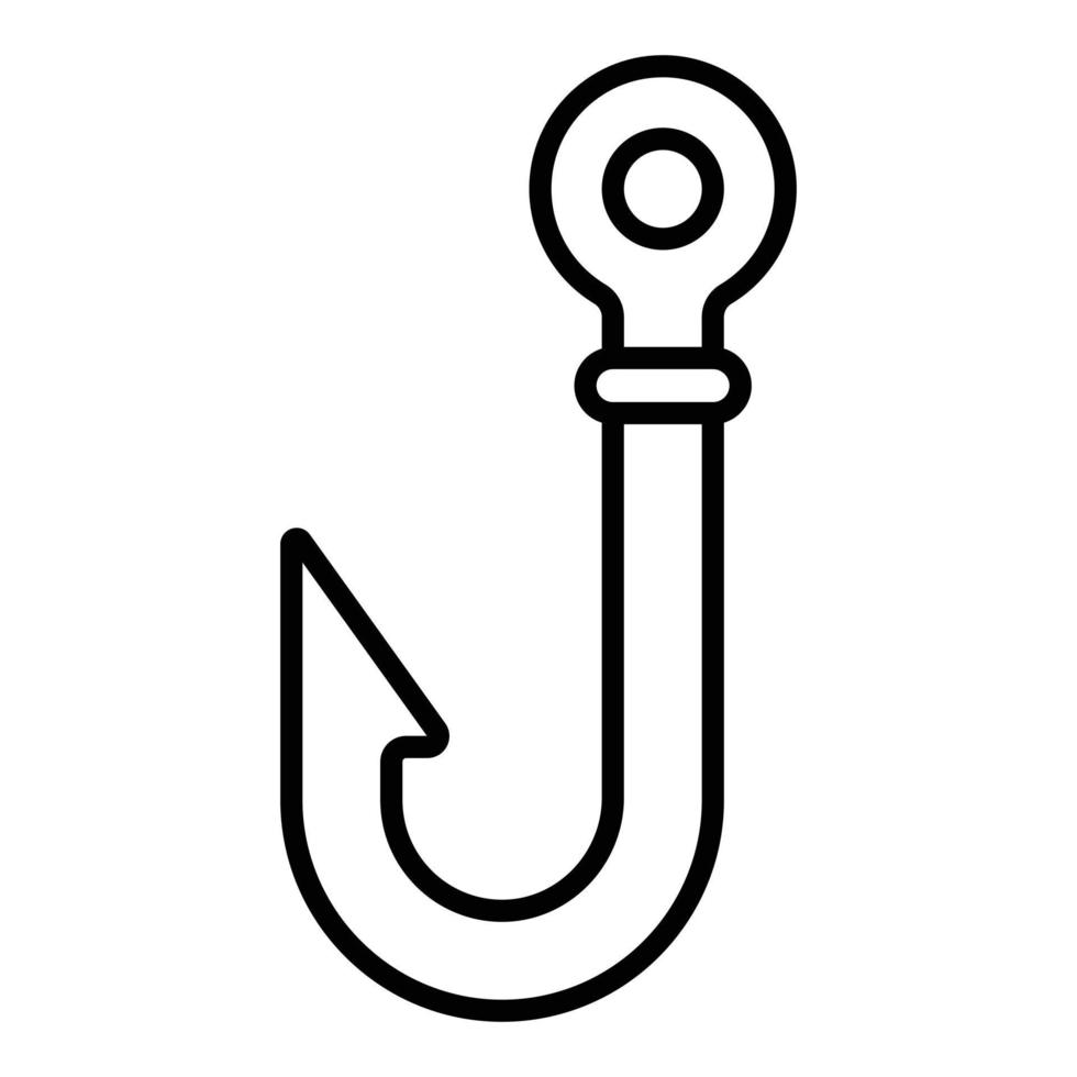 Fish Hook Icon Style vector