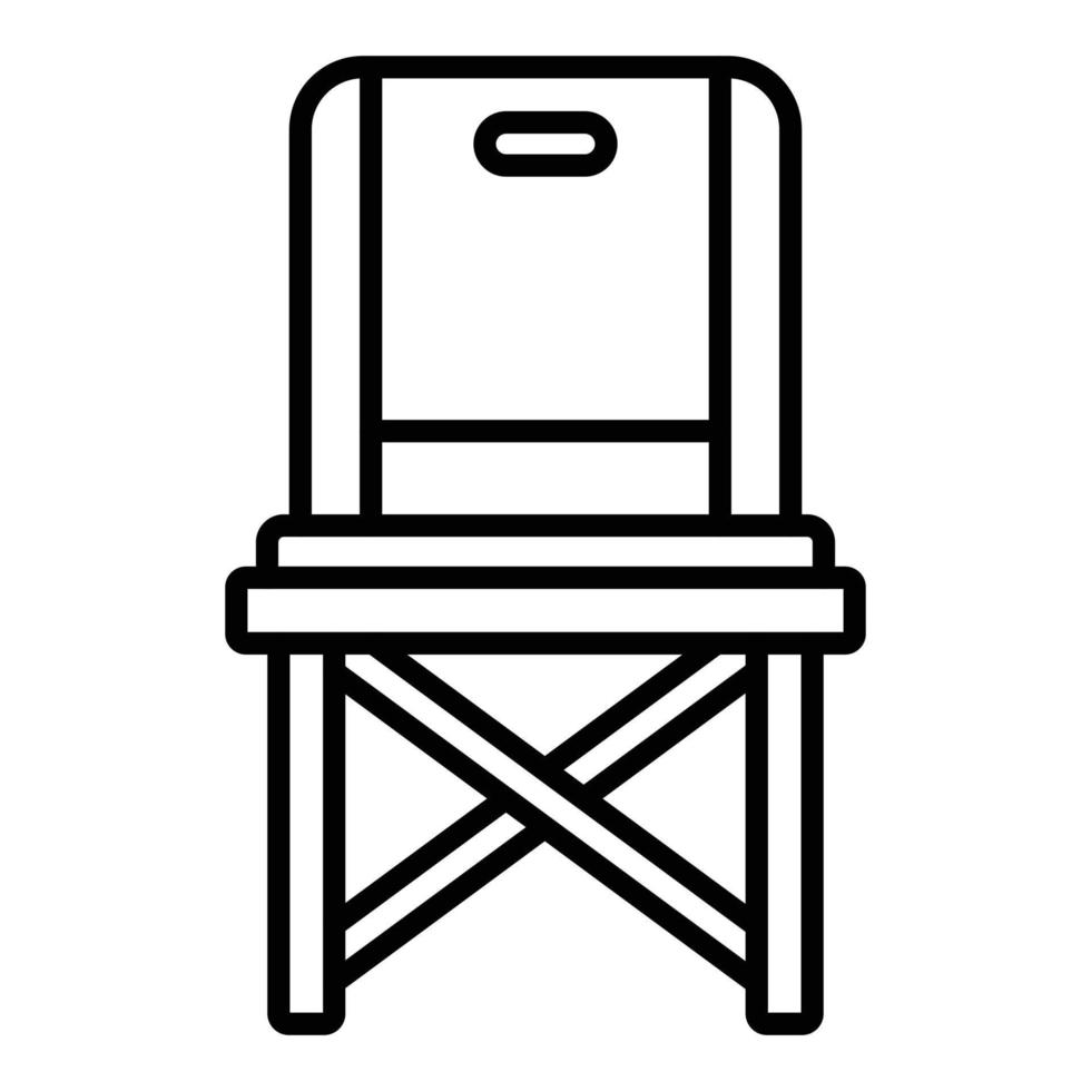 Fishing Chair Icon Style vector